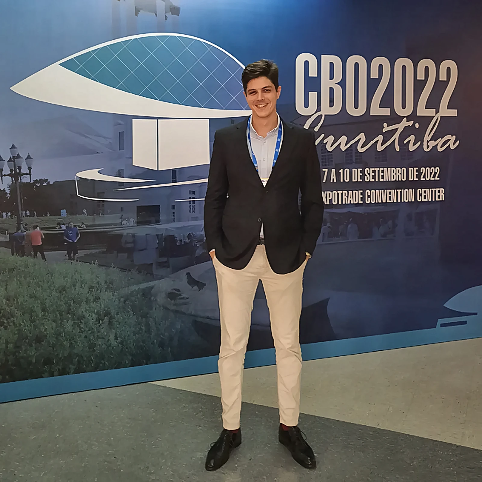 Dr. Bernardo Caldas no Congresso Brasileiro de Oftalmologia de 2022, em Curitiba